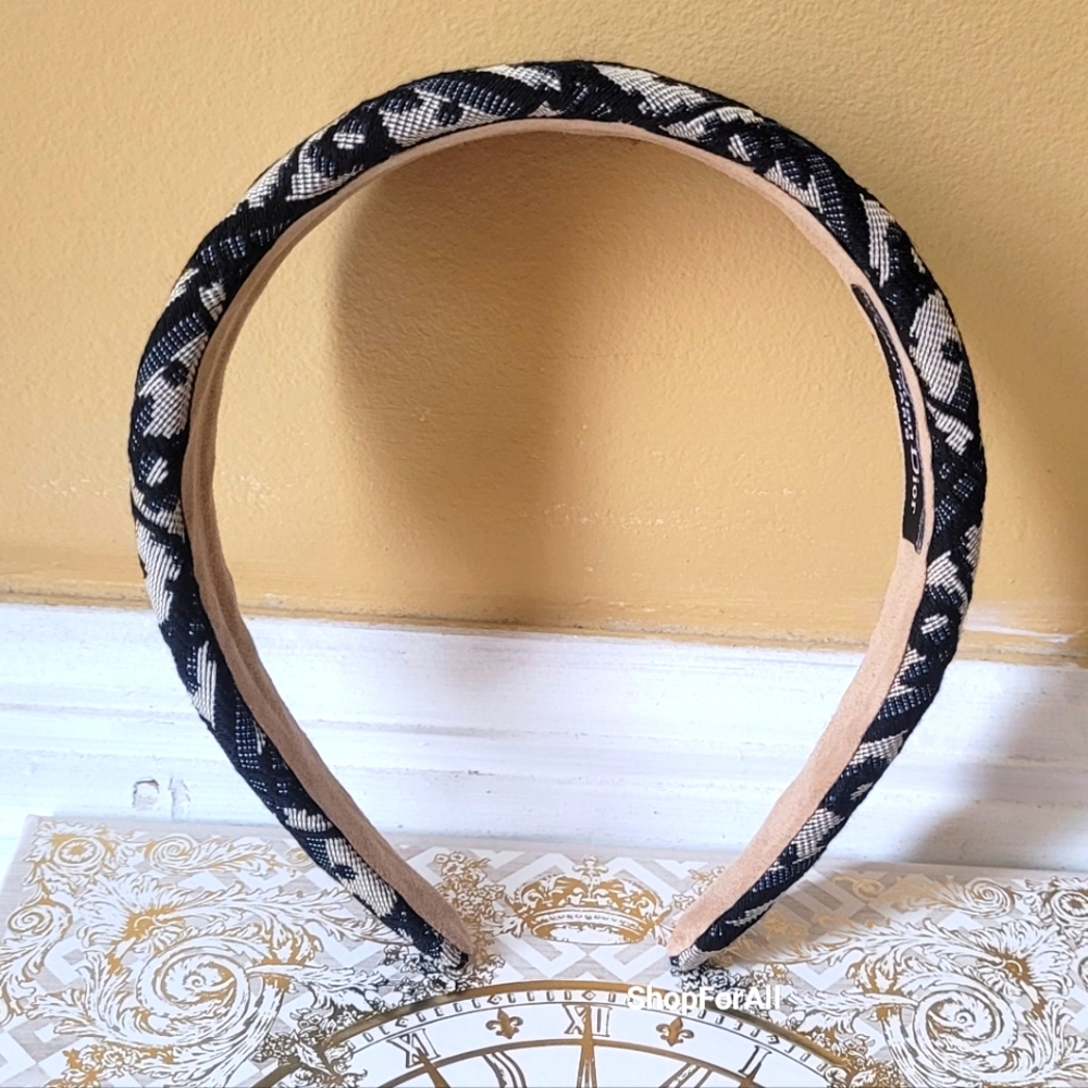 Christian Dior Black and Cream Headband - Picture 10 of 11